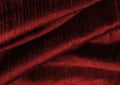 Red glossy cloth texture background. Natural textile material pattern cover 3D illustration Royalty Free Stock Photo