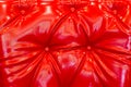 Red glossy shiny polished leatherette leather Royalty Free Stock Photo