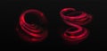 Red glow tornado, magic spiral, spinning circles Royalty Free Stock Photo