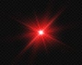 Red glowing circle of light burst, star, explosion Royalty Free Stock Photo