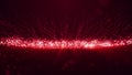 Red glowing dots particles VJ loop motion background v2