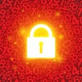 Red glowing lock