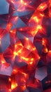 Red glowing polygon background Royalty Free Stock Photo