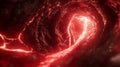 Red Glowing Tunnel Abstract Art Deep Space Royalty Free Stock Photo