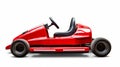 Red Go-kart On White Background - Creative Commons Attribution Royalty Free Stock Photo