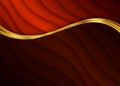Red and gold abstract background template for website, banner, business card, invitation Royalty Free Stock Photo