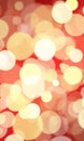 Red gold bokeh background
