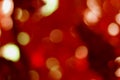 Red and gold bokeh lights background, colorful glitter sparkling Royalty Free Stock Photo