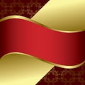 Red and gold bright vector background