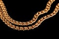 Red gold chain Royalty Free Stock Photo