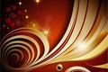 Red and gold christmas, abstract background, abstract, backgrounds Royalty Free Stock Photo