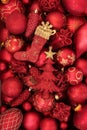 Red and Gold Christmas Decorations Royalty Free Stock Photo