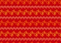 Red and gold Christmas, Indian, vector seamless pattern or background. A seamless vintage pattern with swirls. Royalty Free Stock Photo
