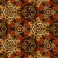 Red Gold Classical Style Abstract Background