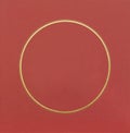 Red and Gold Decorative round frame Royalty Free Stock Photo