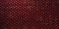 Red and gold dragon reptile fish snake skales pattern backround. dragon skin 3d rendered background