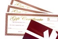 Red and Gold Holiday Gift Certificates