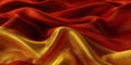 Red And Gold Luxurious Satin Folds. Royalty Free Stock Photo