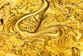 Red and gold marbling pattern. Golden marble liquid texture. Agate, paper. Royalty Free Stock Photo