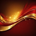 Red, gold texture background,abstract fantasy Red, gold background with light and bokeh effect