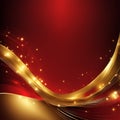 Red, gold texture background,abstract fantasy Red, gold background with light and bokeh effect