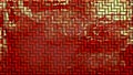 Red and Gold Wicker Basket Background Beautiful elegant Illustration graphic art design Background