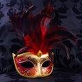 Red and golden mask (Venice)