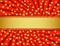 Red and Golden Valentines Day Background