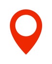 Red Gps point. Vector Illustration