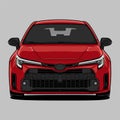 Red GR Corolla Royalty Free Stock Photo