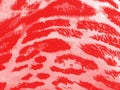 Red gradiented leopard textile background Royalty Free Stock Photo