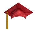 Red Graduation Hat Front Royalty Free Stock Photo