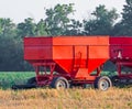 Red Grain Wagons