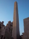 The red granite obelisk at Luxor. Egypt.