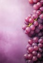 Red grape bunch close up, wine background, top view Royalty Free Stock Photo