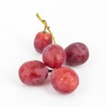 Red grape isolated on white Royalty Free Stock Photo