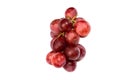 Red grape Pink bunch on white background