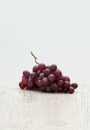 Red grape on a table