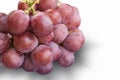 Red grape on white Royalty Free Stock Photo