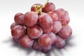 Red grape on white Royalty Free Stock Photo