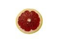 Red Grapefruit Portion On White Royalty Free Stock Photo