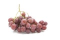 Red grapes or Globe placed on a white background Royalty Free Stock Photo