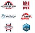 Set of automotive transportation logo design