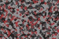 Red and gray camouflage pattern blackground Royalty Free Stock Photo