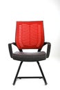 Red and gray office chair Royalty Free Stock Photo