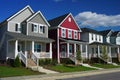 Red and Gray Row Houses Royalty Free Stock Photo