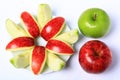 Red & Green Apple Royalty Free Stock Photo