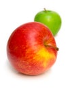 Red and green apple