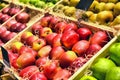 Red and green apple fruits Royalty Free Stock Photo