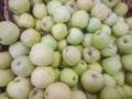 Red and green apple fruits in a supermarket Royalty Free Stock Photo